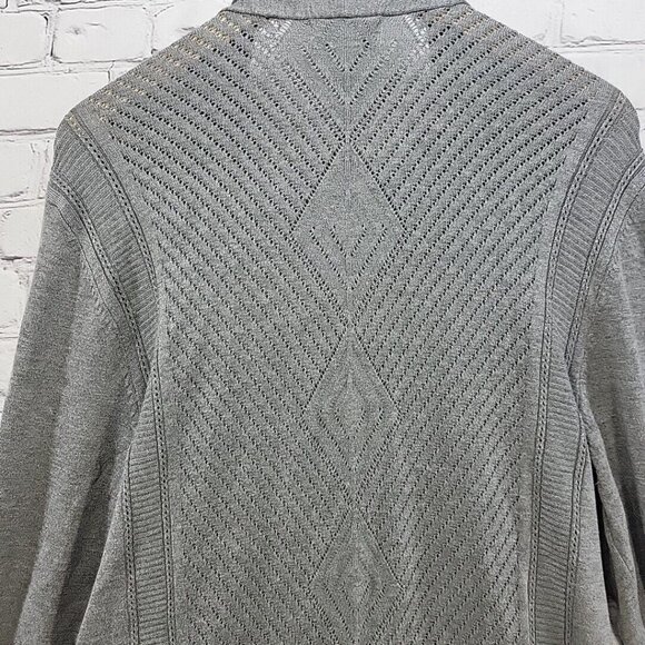 Stitchcount Sweater Womens Plus Sz 2X Gray Cardigan with Pockets New with Tags - Picture 8 of 11